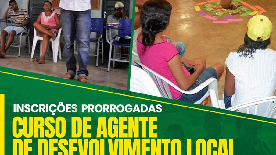 Inscrições prorrogadas do Curso de Agente de Desenvolvimento Local